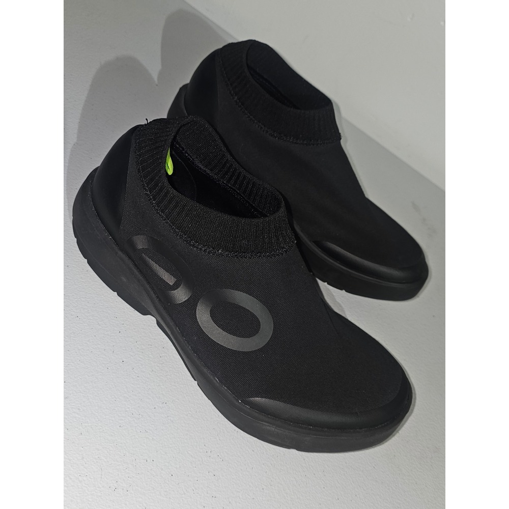 Oofos Mens Black OOmg eeZee Low Recovery‎ Shoes 12